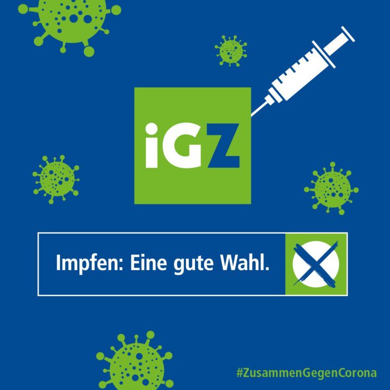 iGZ-Kampagne #ZusammenGegenCorona: Impfen – eine gute Wahl
